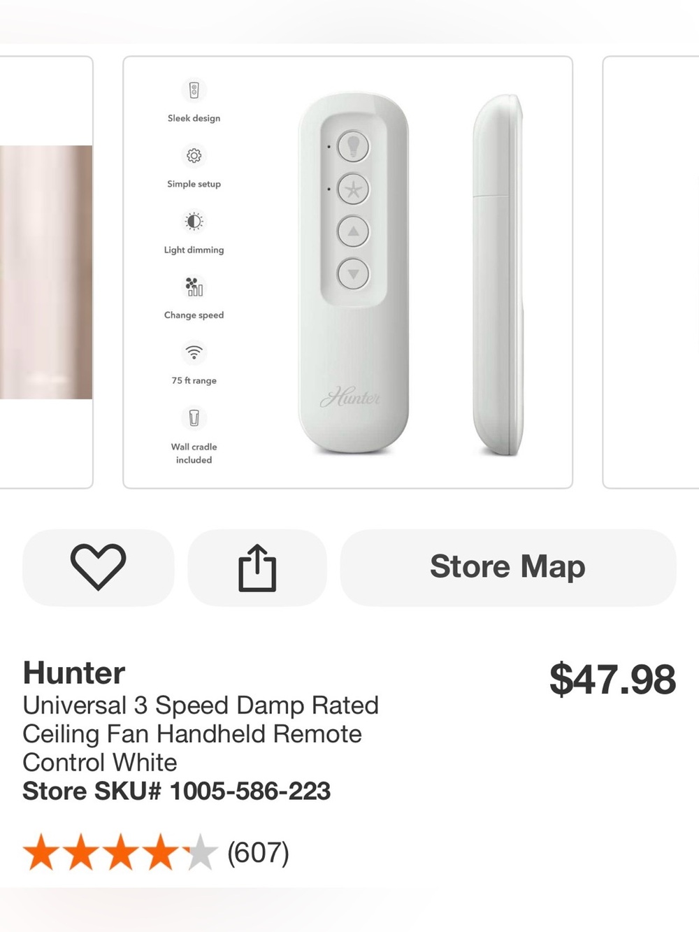 Hunter Ceiling Fan Remote Control - Picture 3 of 6